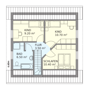 Schwedenhaus Jesteburg Grundriss Dachgeschoss