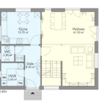 Grundriss Schwedenhaus Kronshagen Erdgeschoss